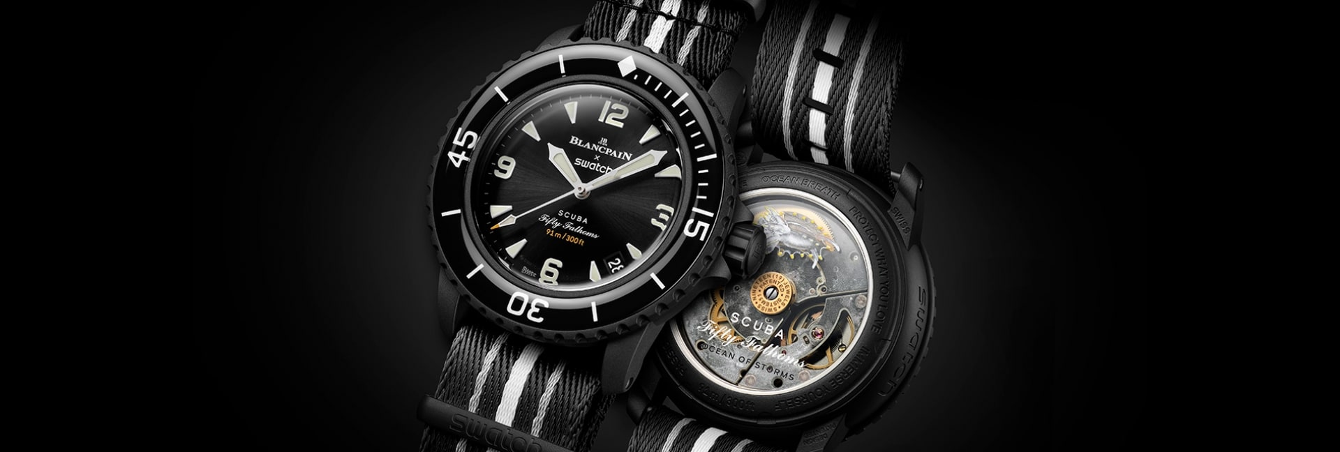 Blancpain x Swatch Fifty Fathoms Ocean of Storms watch