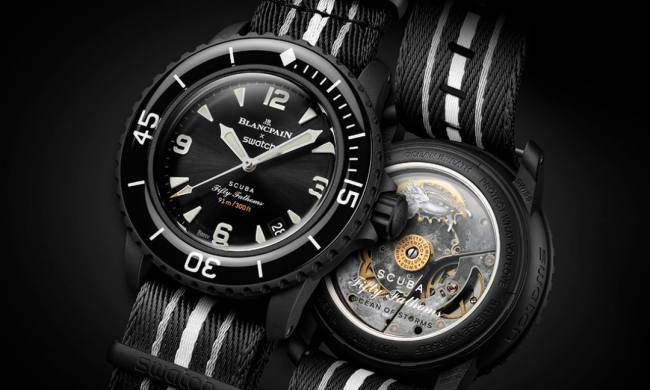 Blancpain x Swatch Fifty Fathoms Ocean of Storms watch