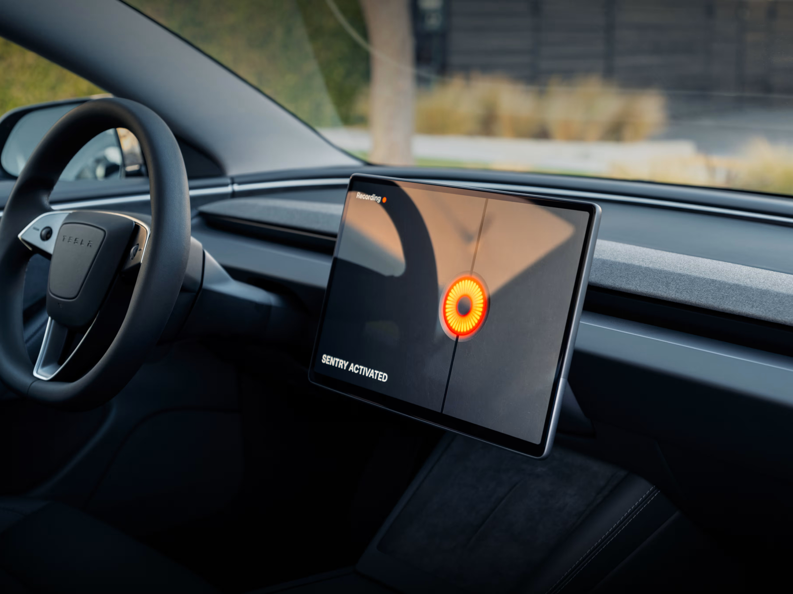tesla model 3 refresh a set to sentry mode monitor surrounding and send alerts phone