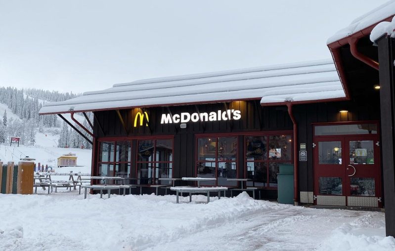 The McSki in Sweden during ski season.