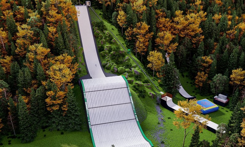 Wy'East Academy dry slope and airbag