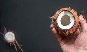 coconut with a hole
