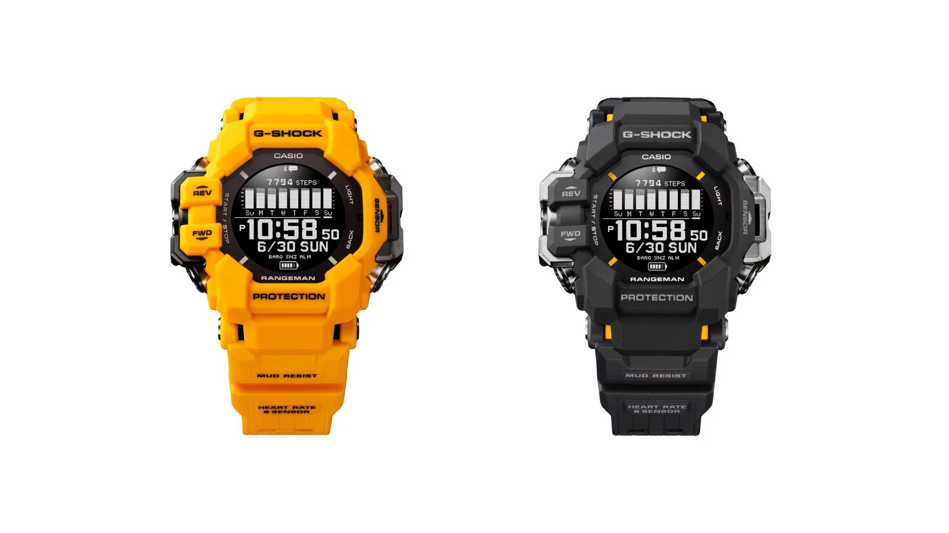 G-SHOCK RANGEMAN in yellow and black