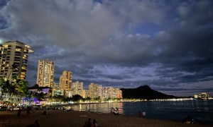 Honolulu at night
