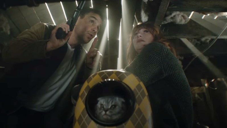 Sam Rockwell and Bryce Dallas Howard in Argylle.