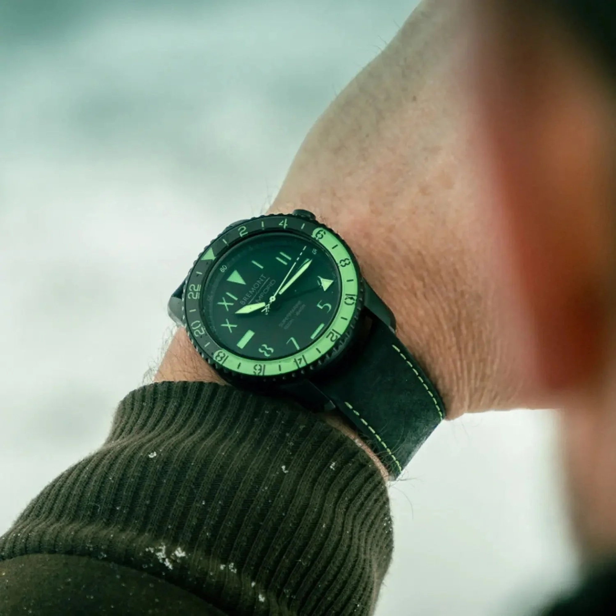 Bremont x Bamford Supermarine GMT on wrist