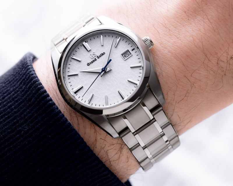 Grand Seiko snowflake SBGX355 on wrist