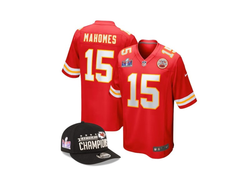 Patrick Mahomes jersey Kansas City Chiefs for Super Bowl LVIII from Lids Locker Room