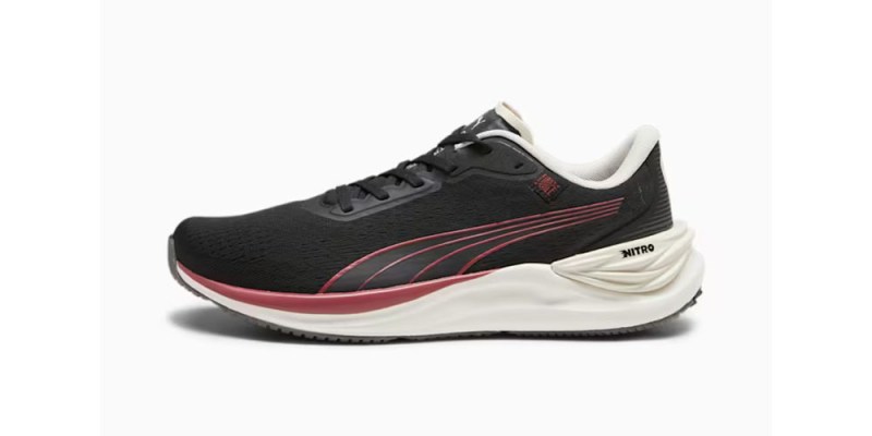 PUMA x First Mile Electrify Nitro 3 on white.