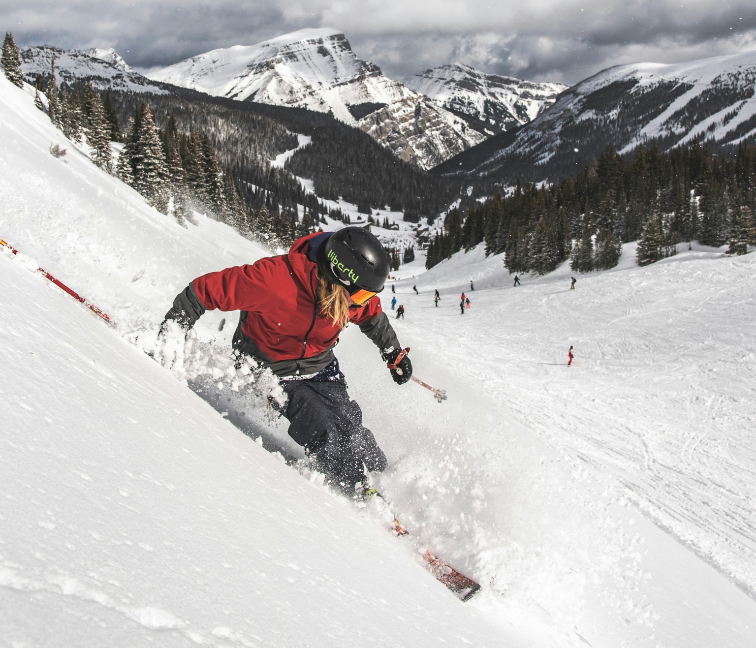 Skier at Banff Sunshine Village