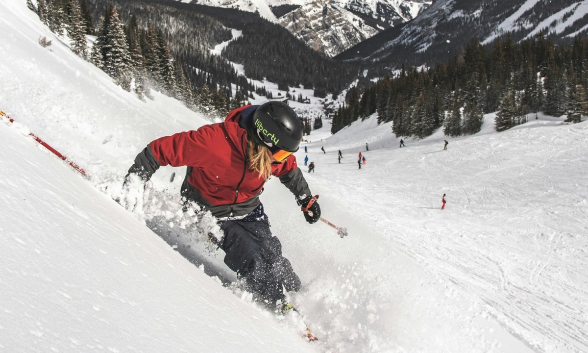 Skier at Banff Sunshine Village