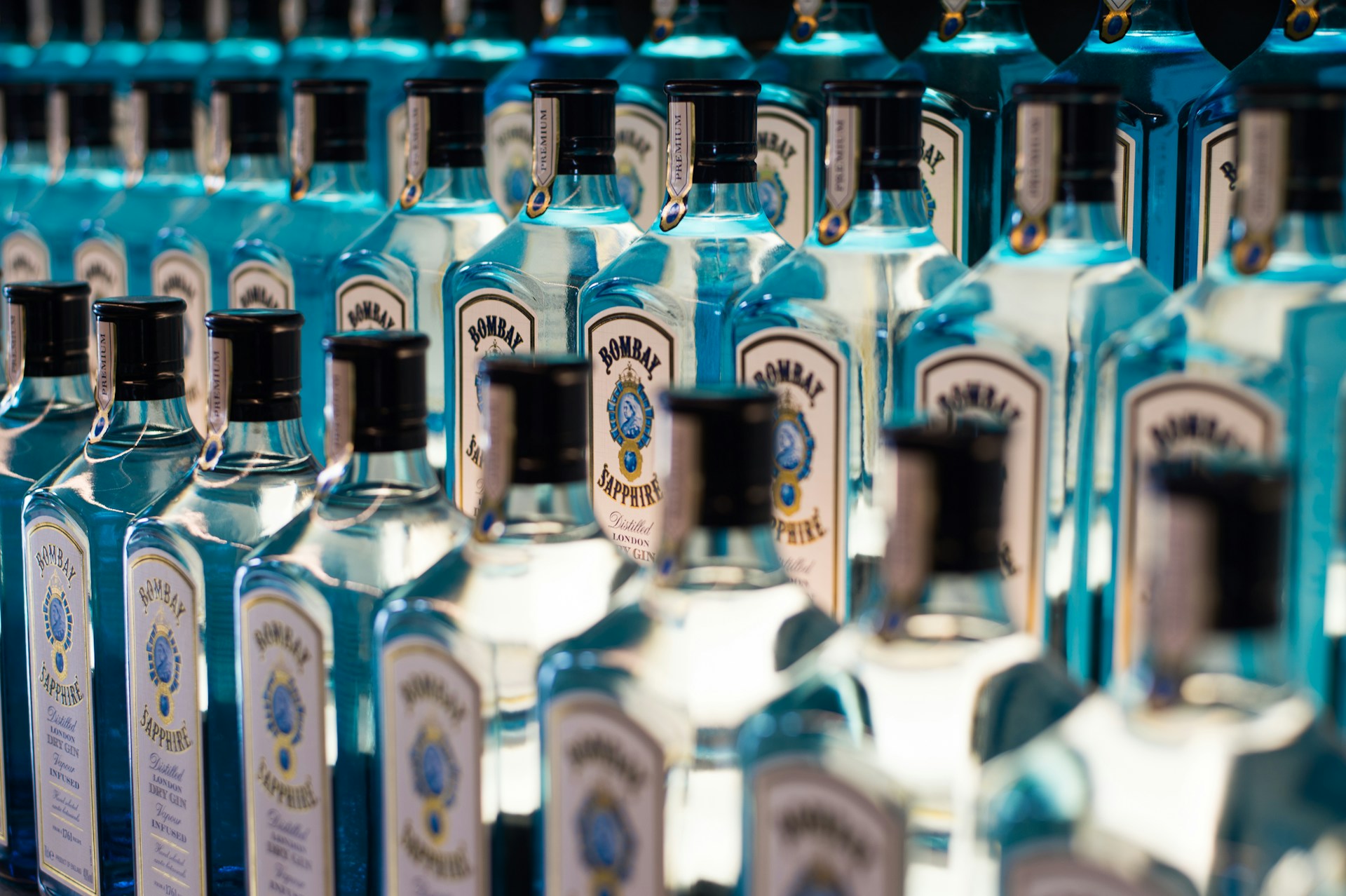 Gin bottles