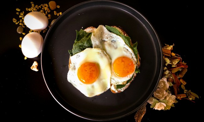 Eggs in a pan
