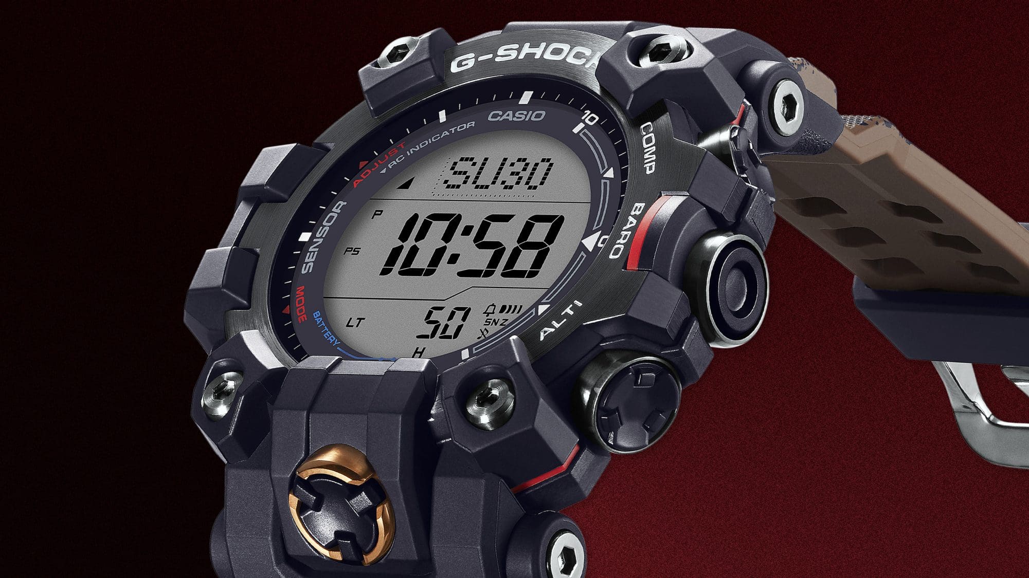 G-SHOCK Team Land Cruiser watch face