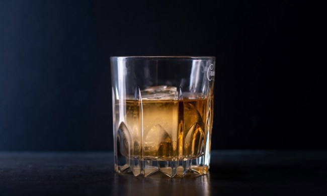 Whiskey with a dark background