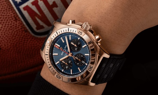 Breitling Chronomat B01 42 Super Bowl LVIII on wrist
