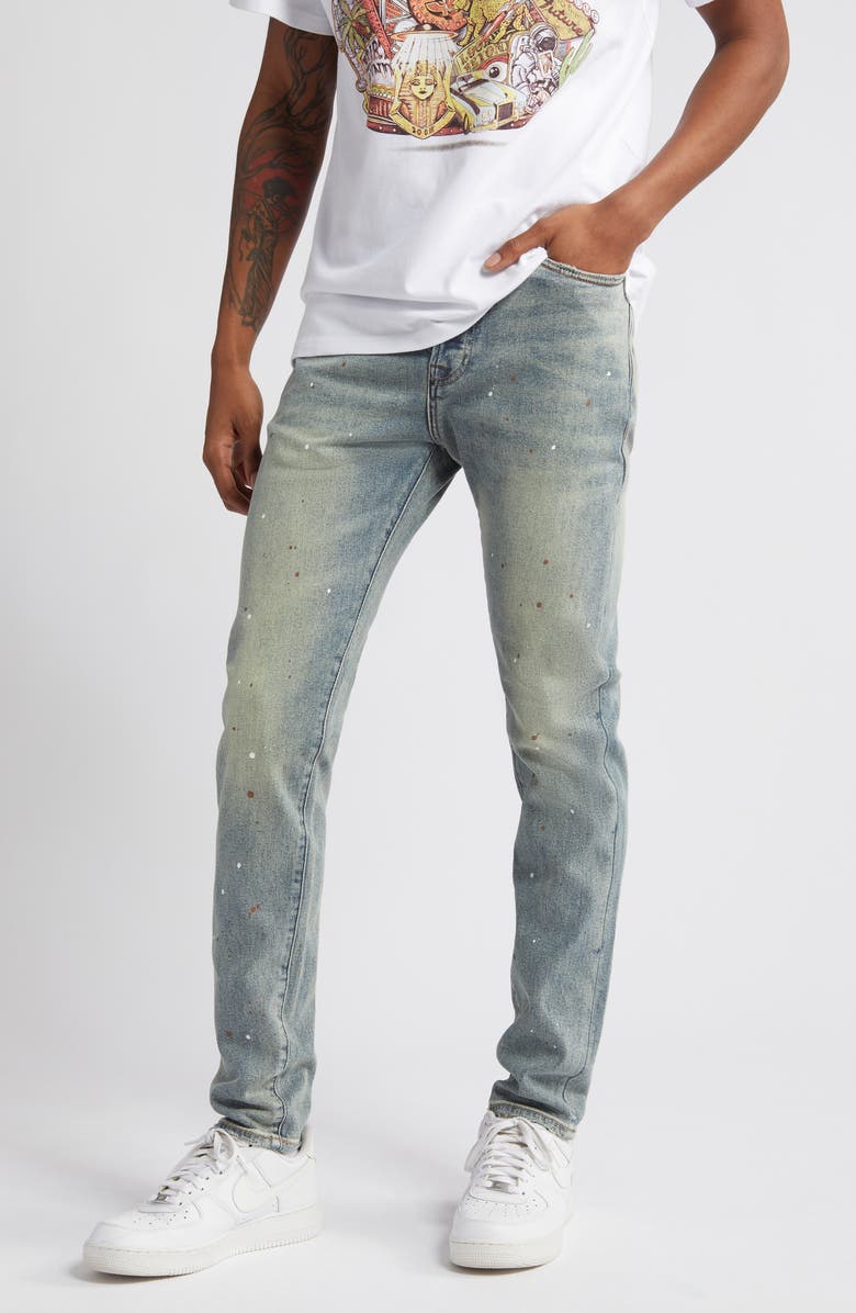 distressed denim jeans