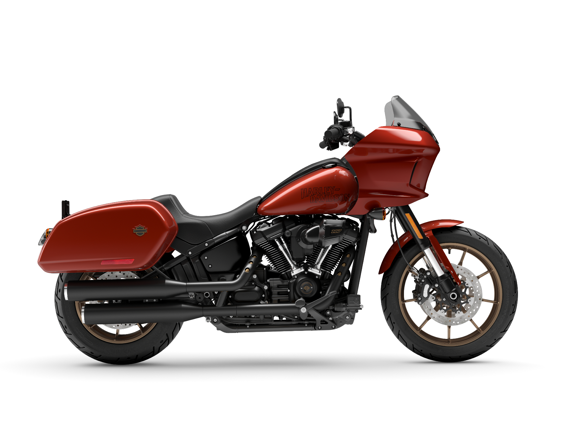 2024 Harley-Davidson Low Rider ST product shot in Red Rock color.