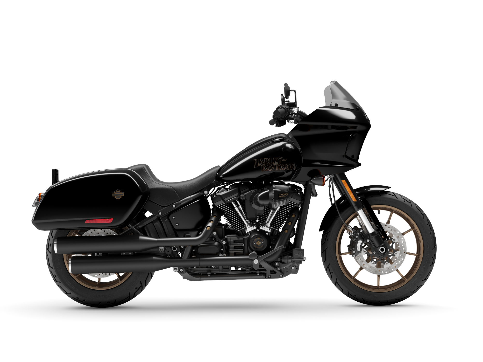 2024 Harley-Davidson Low Rider ST product shot in Vivid Black color.