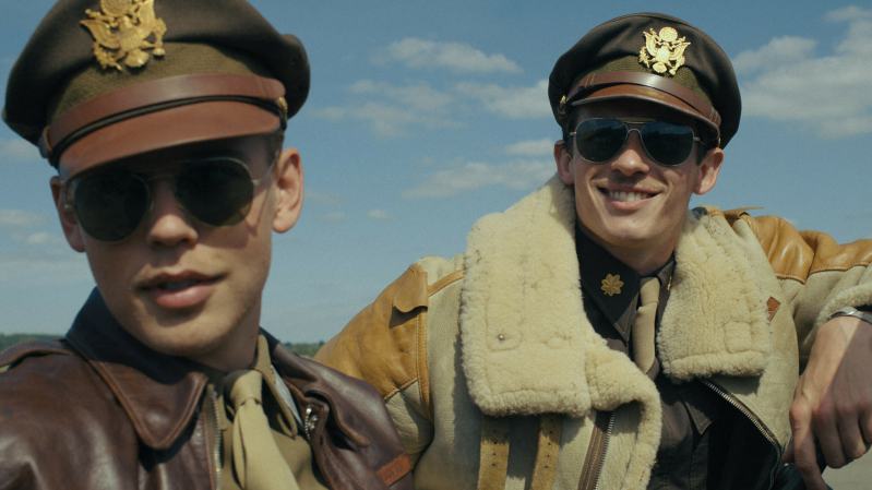 Austin Butler and Callum Turner in Masters of the Air. 