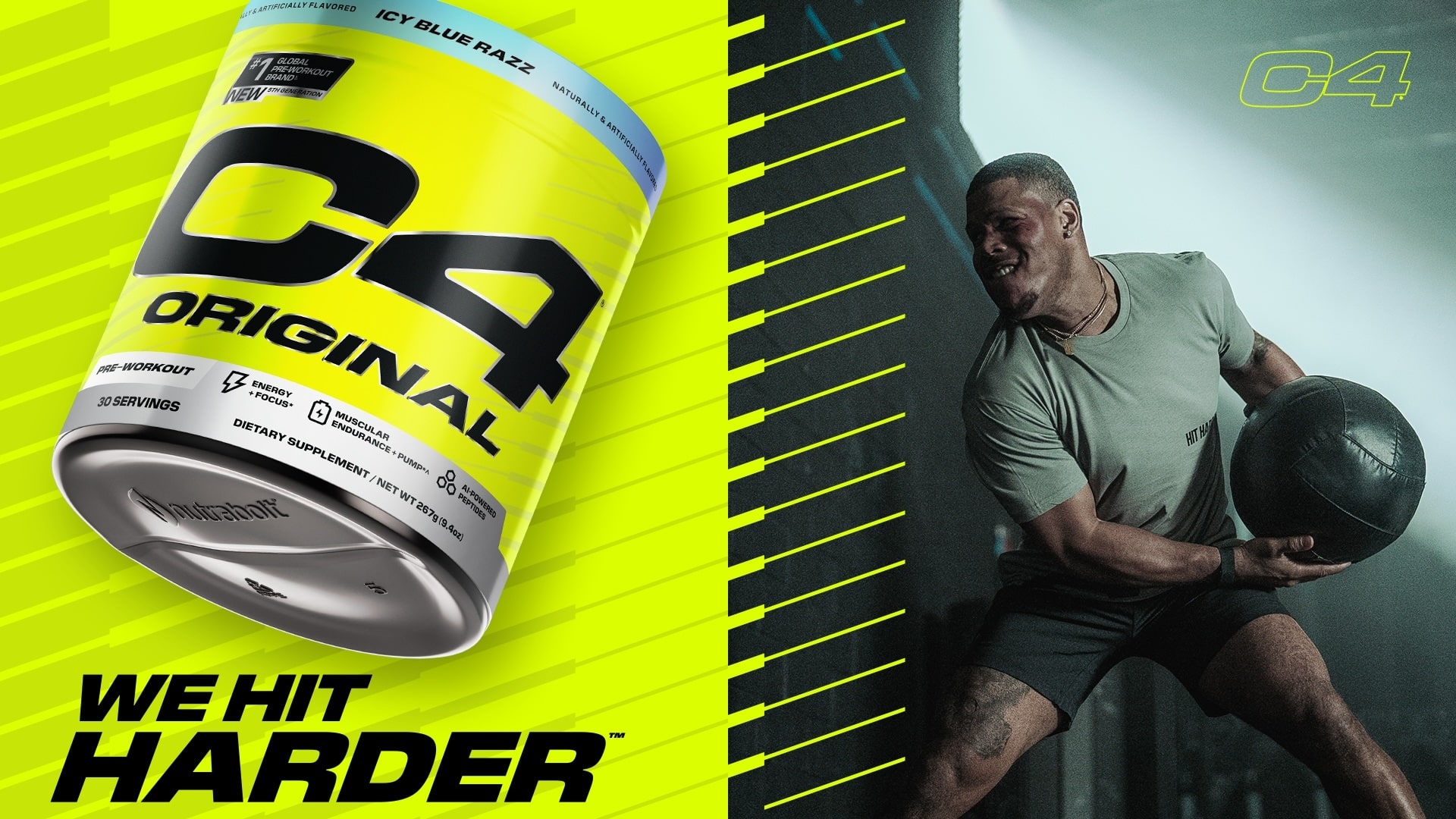 Ron Everline and C4 pre workout.