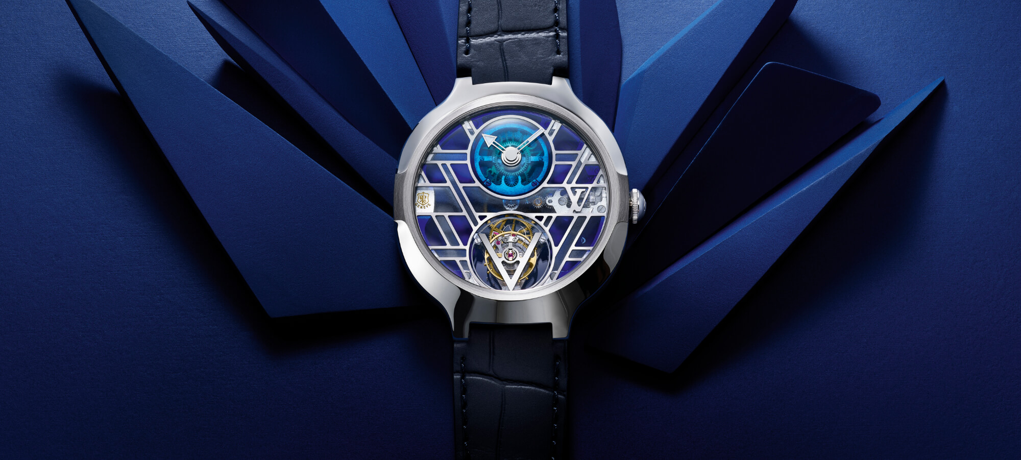 Voyager Flying Tourbillon "Poinçon de Genève" Plique-à-jour