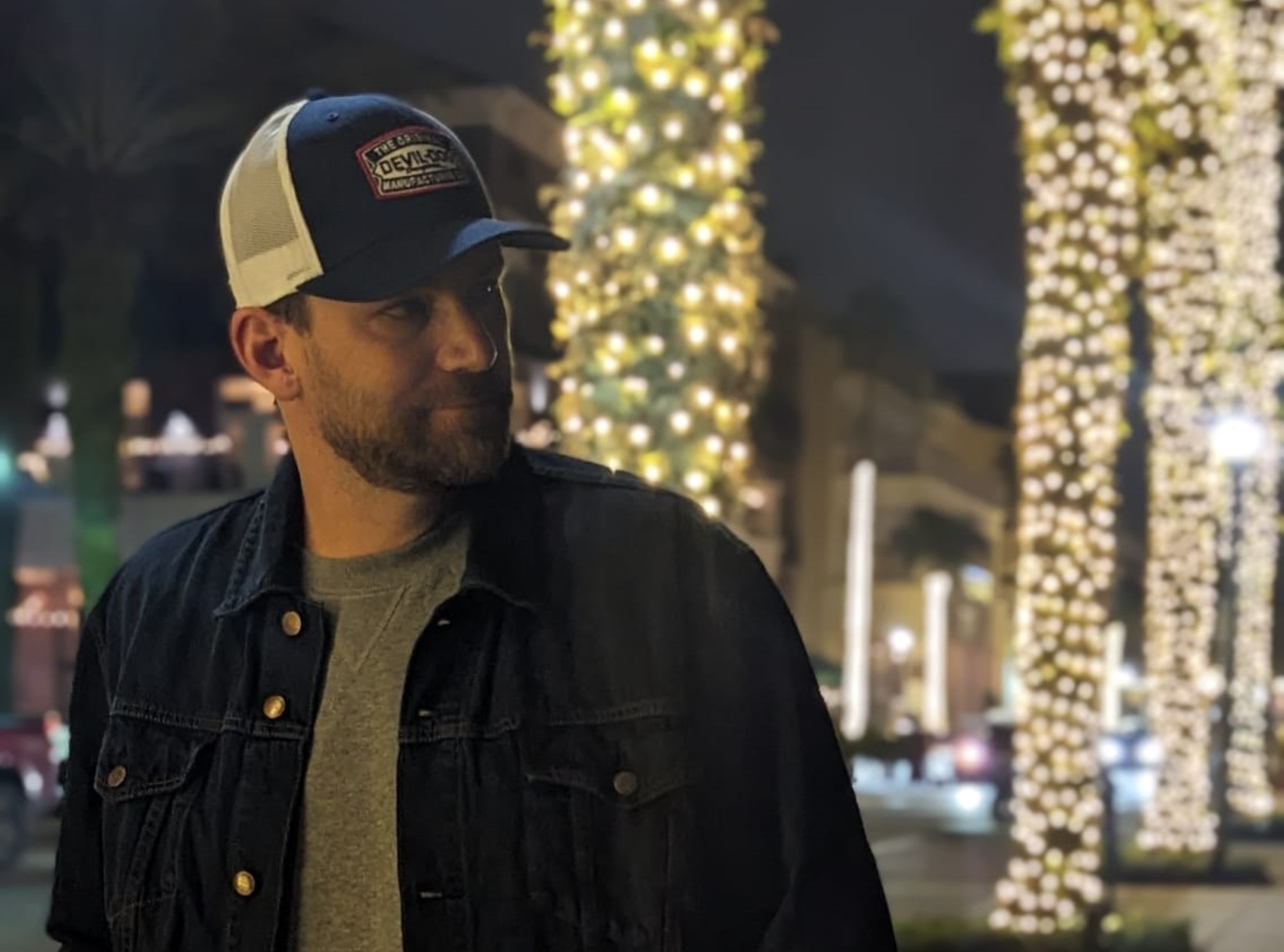 Man in hat and jacket