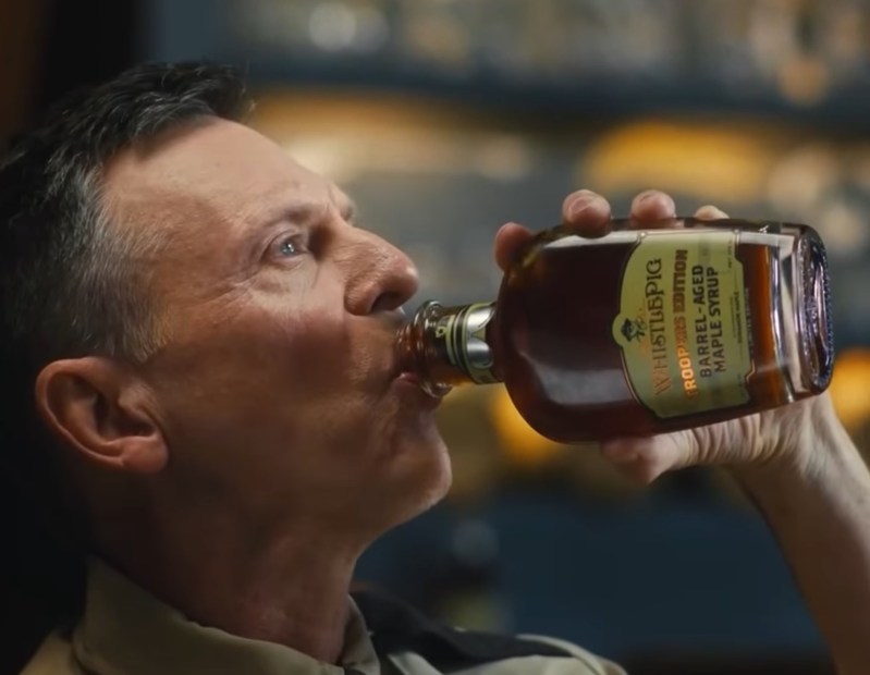 Super Troopers/WhistlePig Whiskey syrup collab