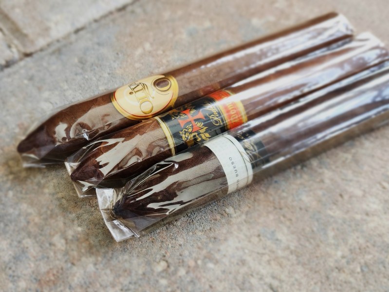 Torpedo Cigars up close from Oliva, Ramon Bueso, and Padilla.