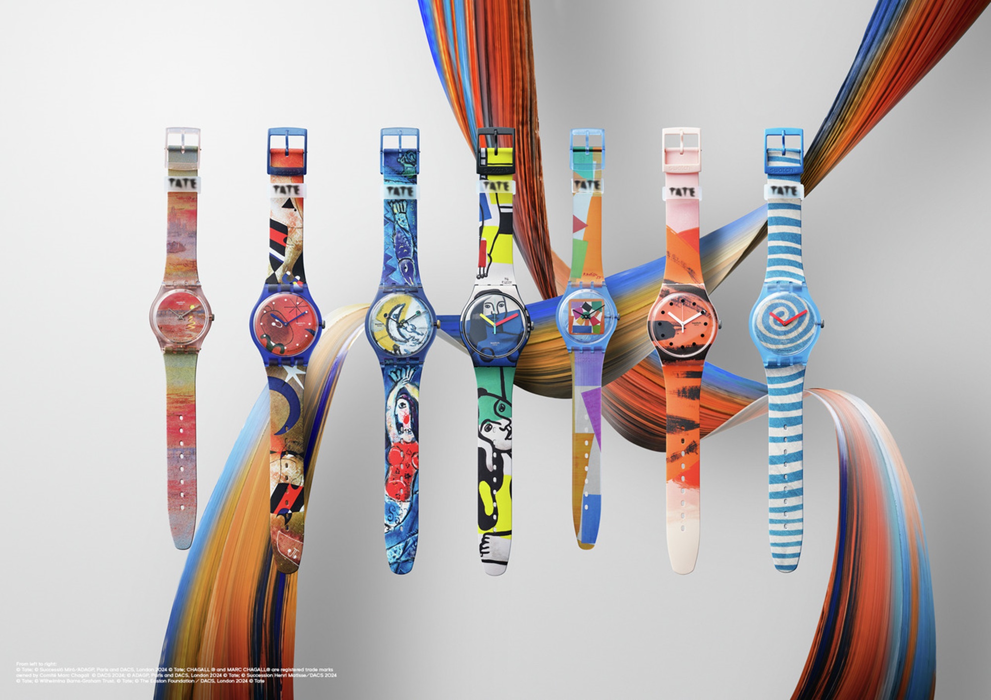 Swatch x Tate collaboration watches