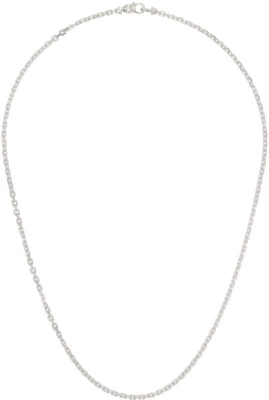 TOM WOOD Silver Anker Chain Necklace