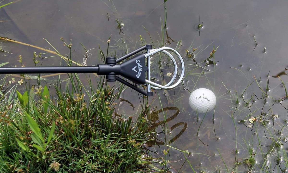 The Callaway Golf Ball Retriever for Water in action.