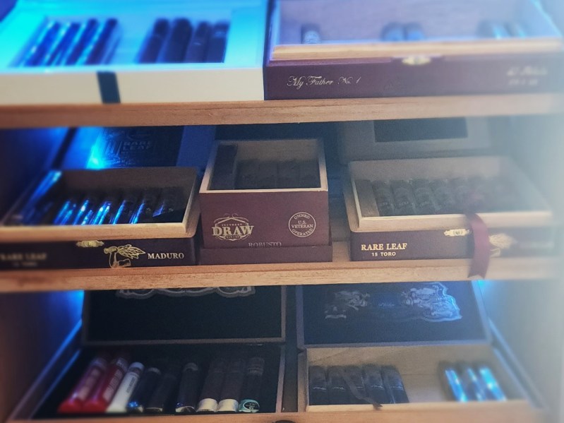 Close up of cigars in humidor at home - Briley Kenney from The Manual
