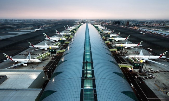 Drone photo of Dubai International Airport