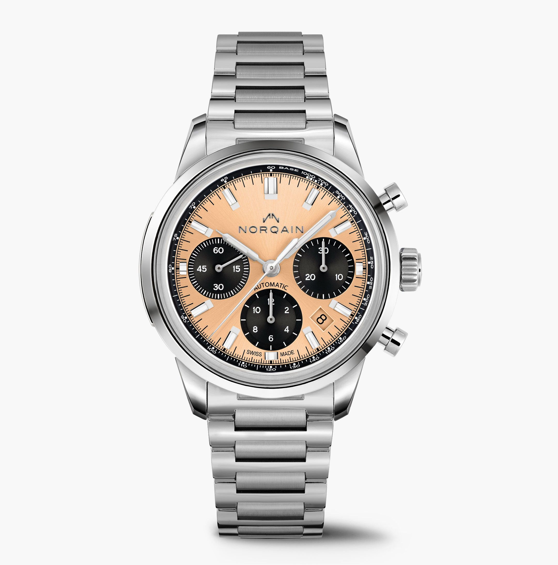 Norqain Freedom Collection peach dial