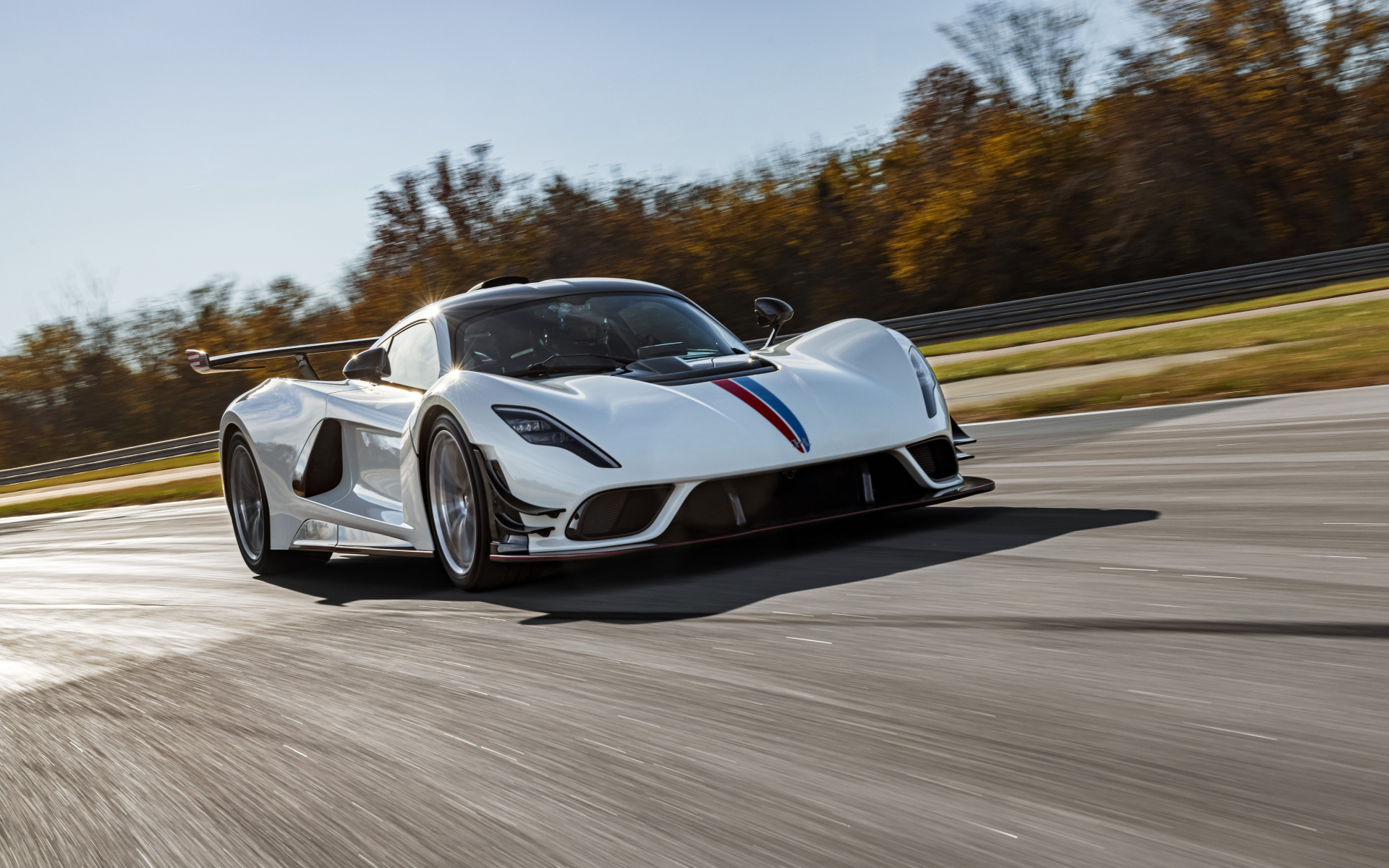 Venom F5 Revolution Coupe on track