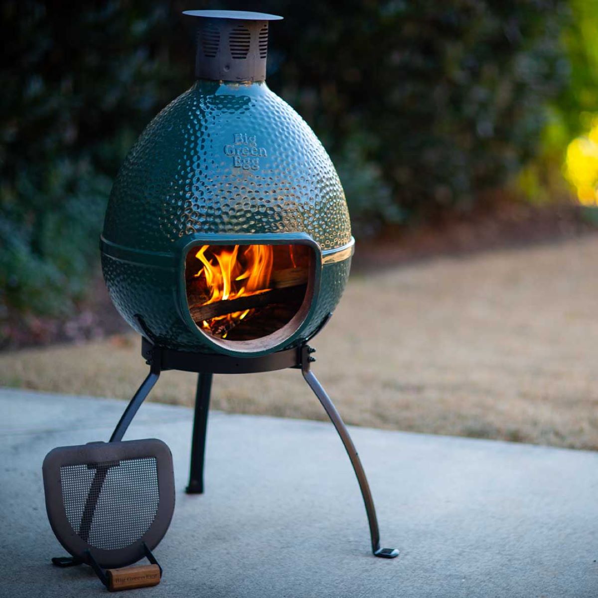 The Big Green Egg Chiminea.