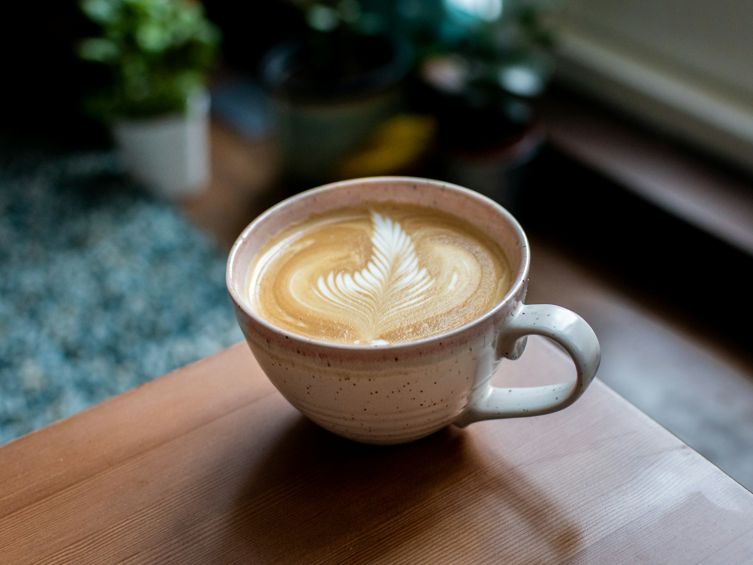 Flat white coffee