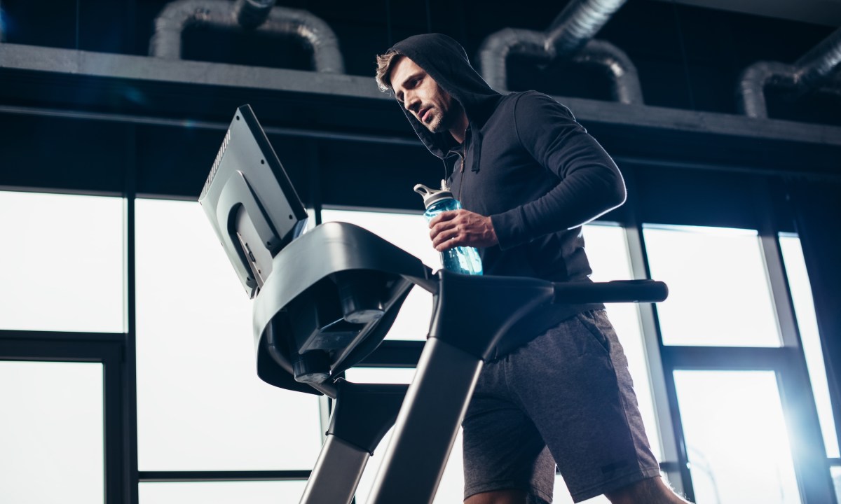 Man on treadmill