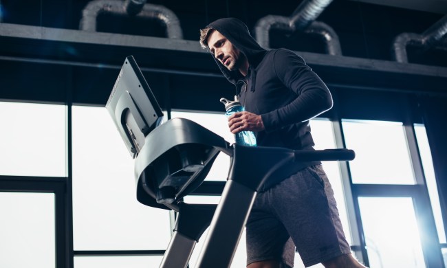 Man on treadmill