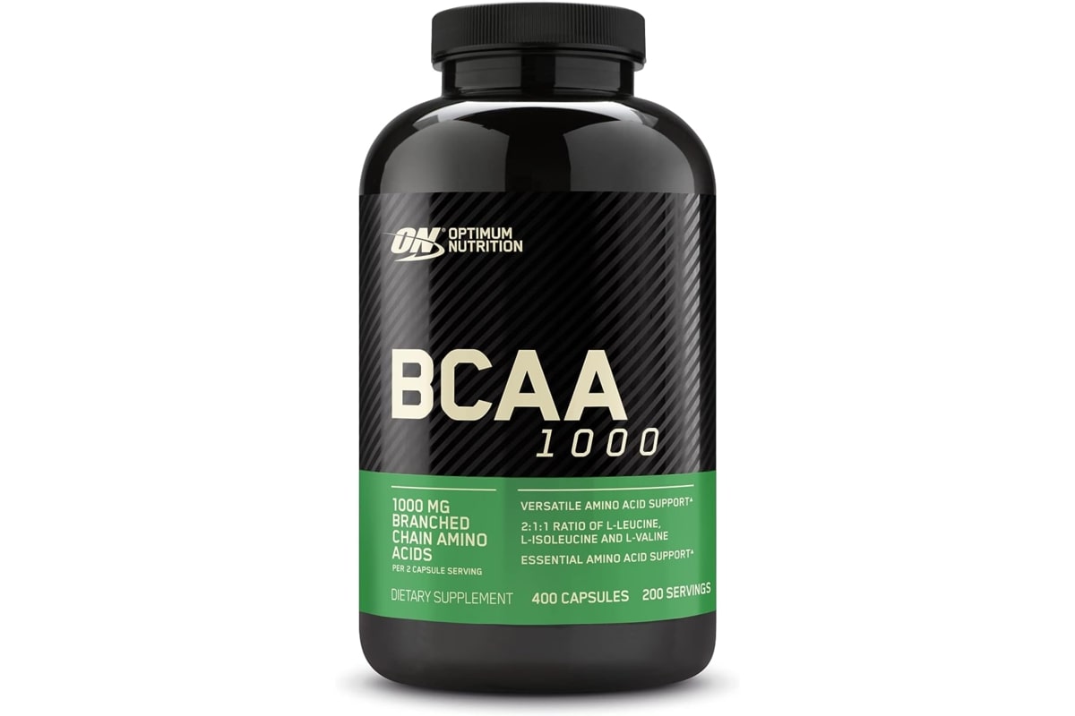 Optimum Nutrition BCAA capsules.