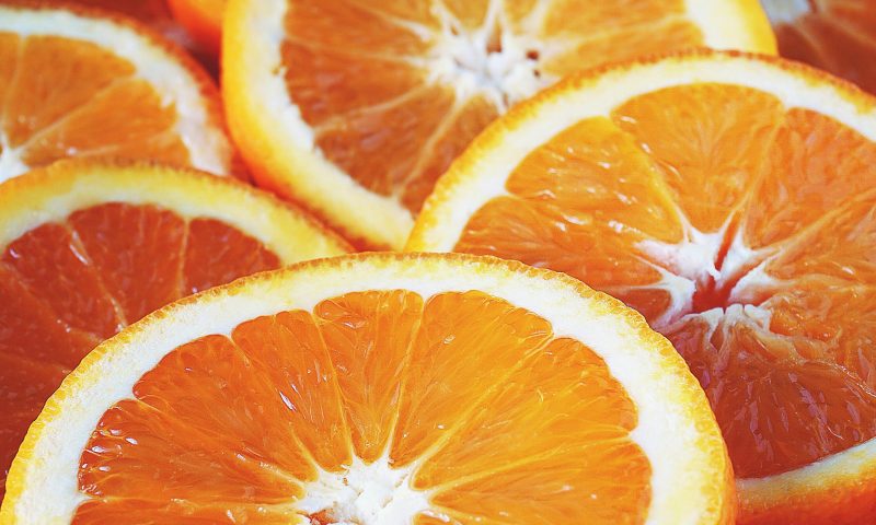 Sliced oranges
