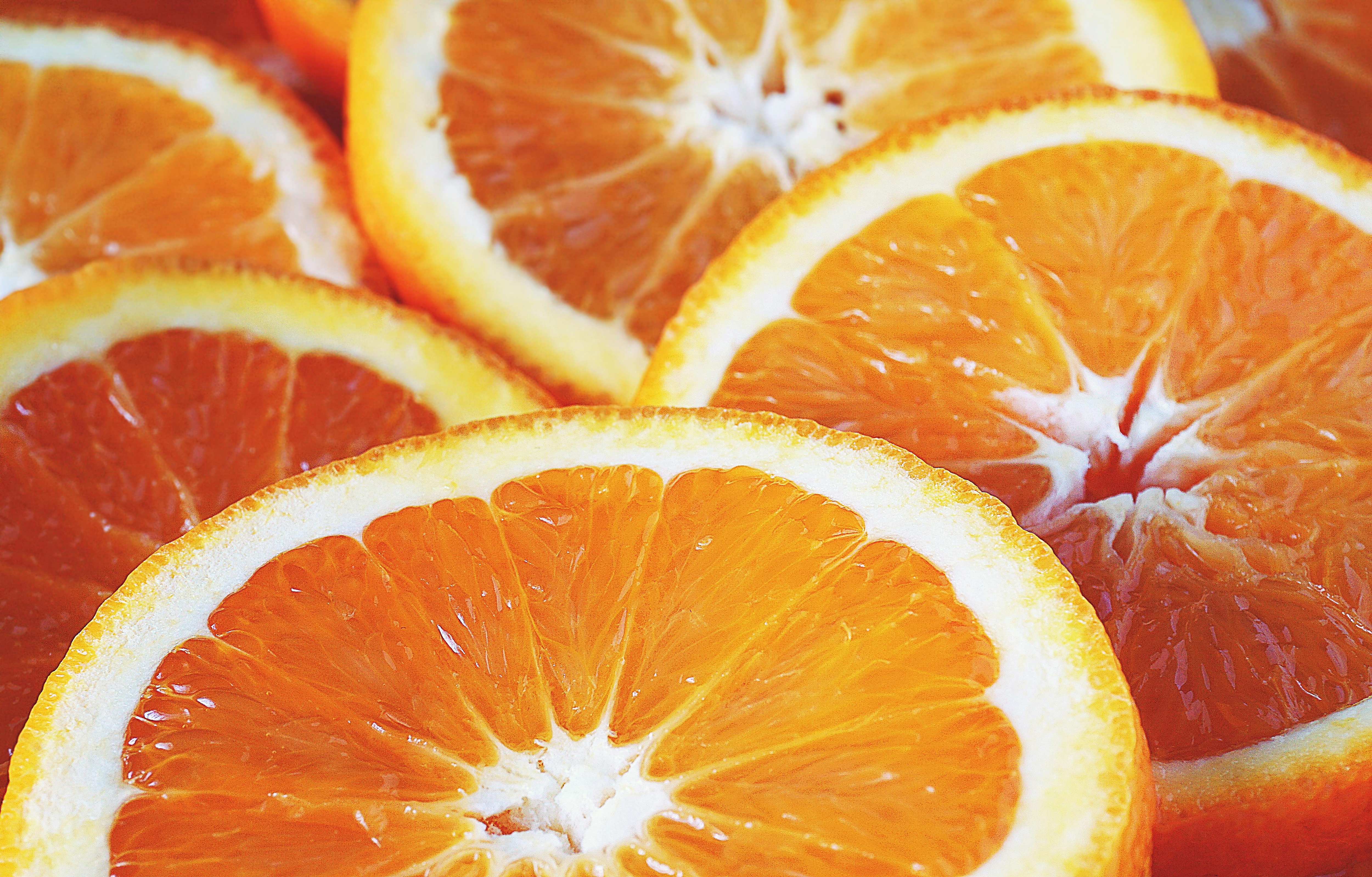 Sliced oranges