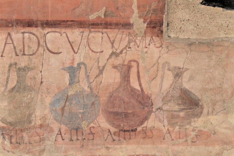 Ancient Roman wine sign.