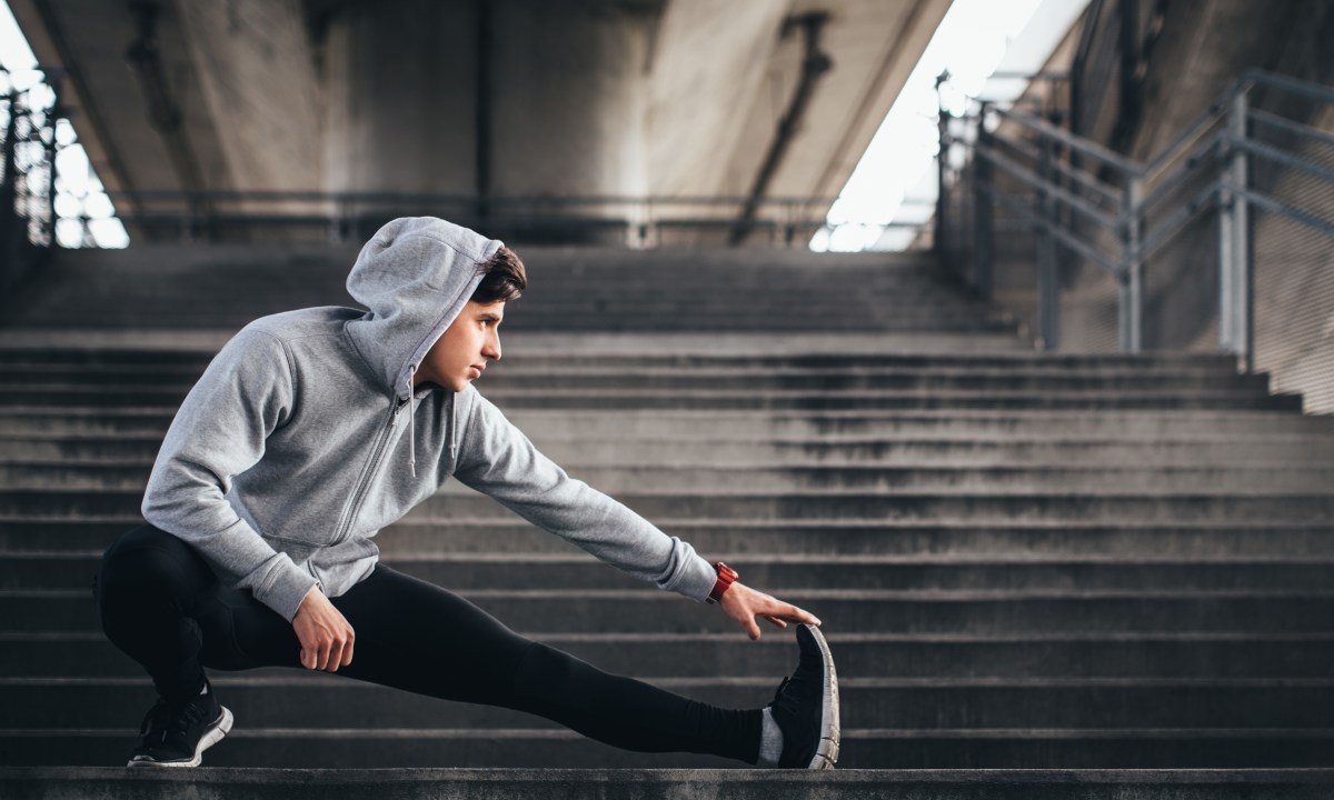 man wearing hoodie