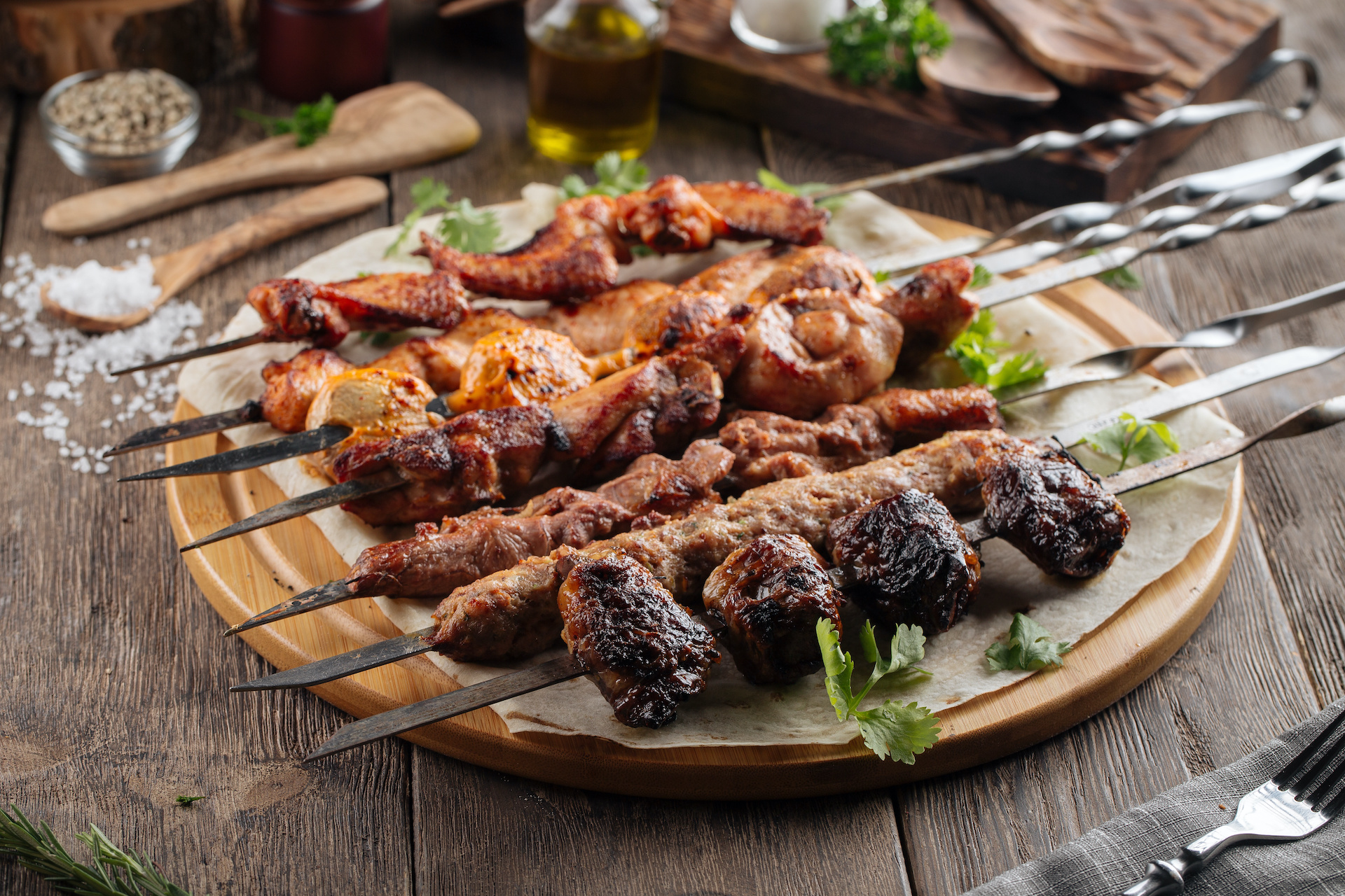 Meat kabobs