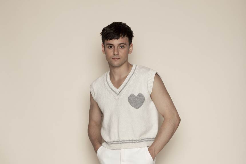 Tom Daley picture in sweater