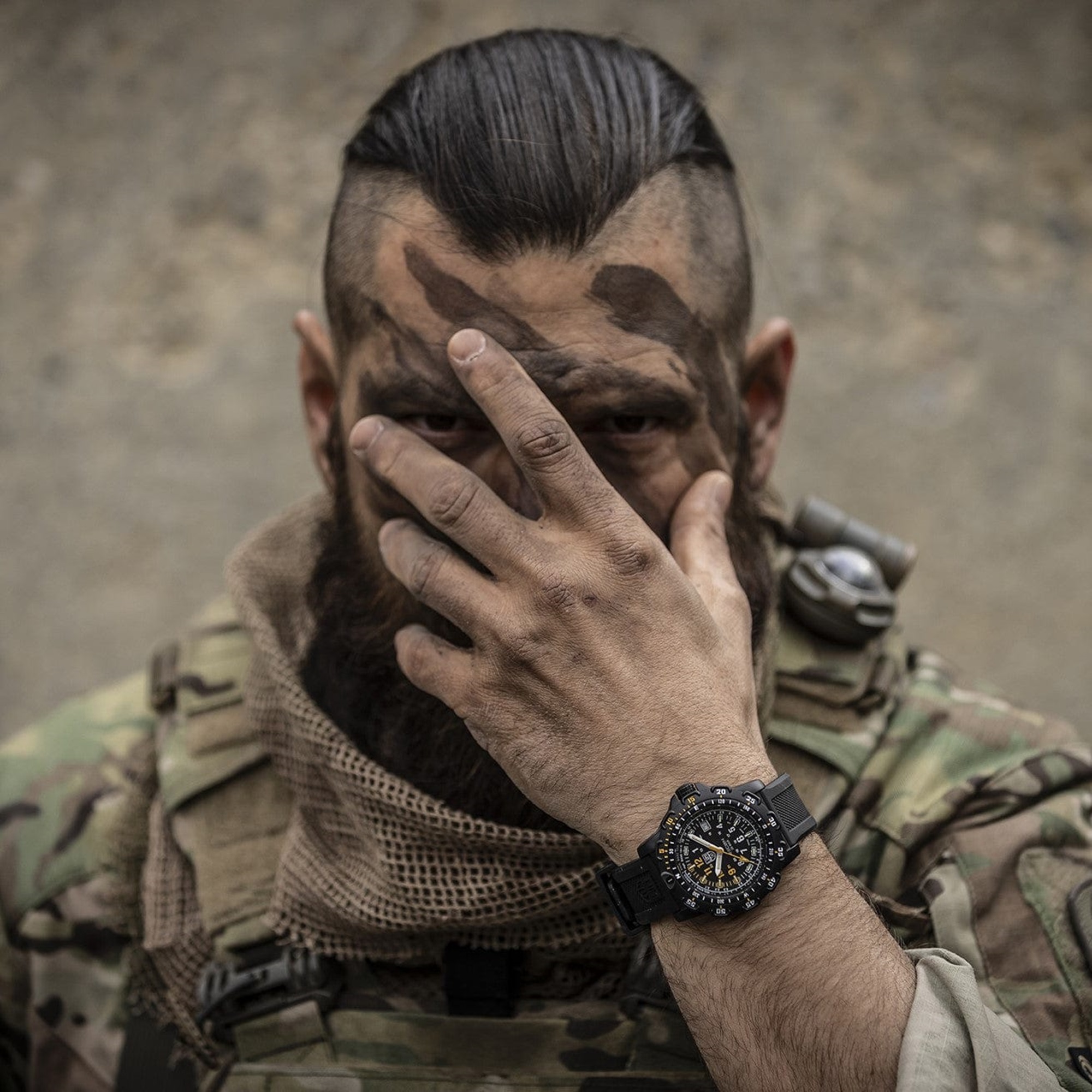 Luminox Heritage Collection watch on soldier