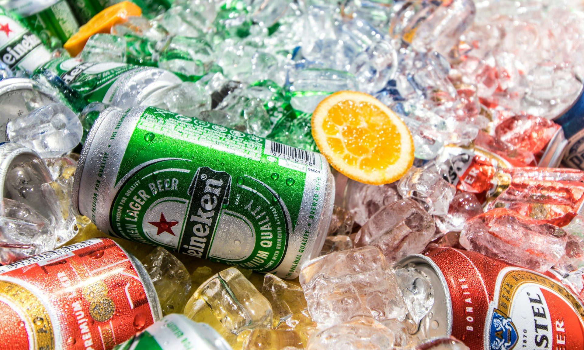Beer in ice