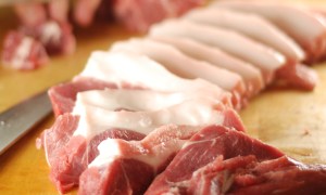 Pork shoulder cuts.